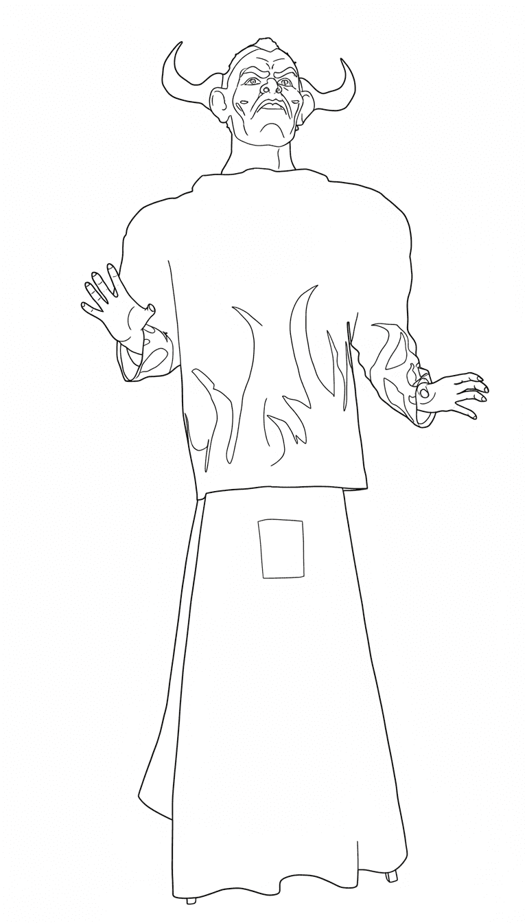 Gegant de l'associació de Diables de Les Borges Blanques (Els Borjuts)