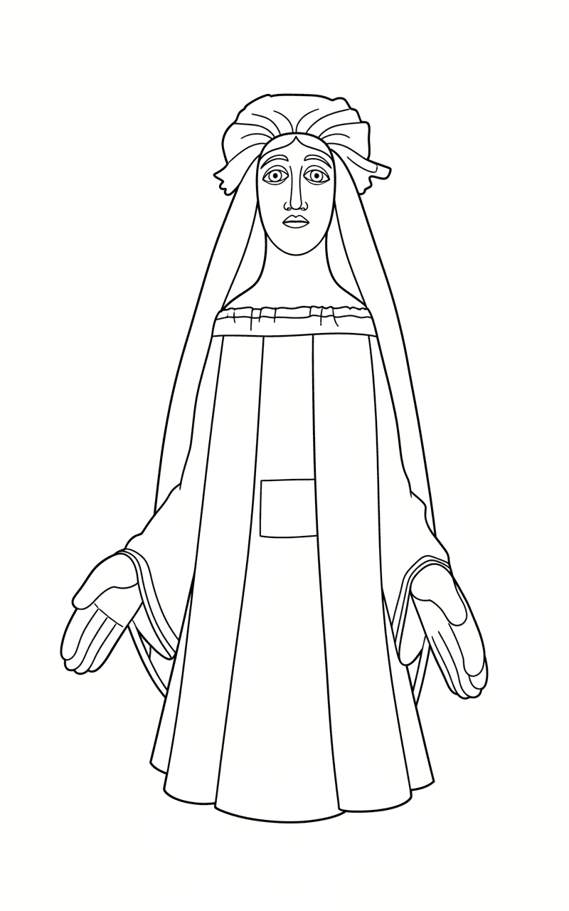 Geganta de l'escola Drassanes de Barcelona