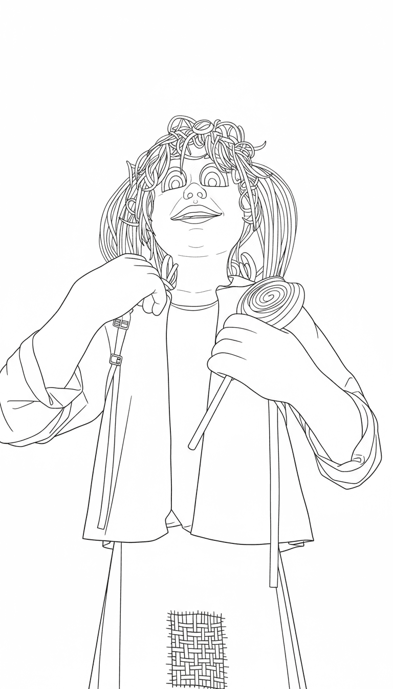 Geganta de l'escola La Llàntia