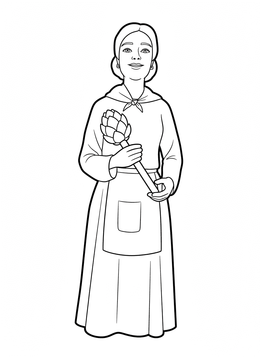 Geganta de l'escola Mare de Déu de Lourdes