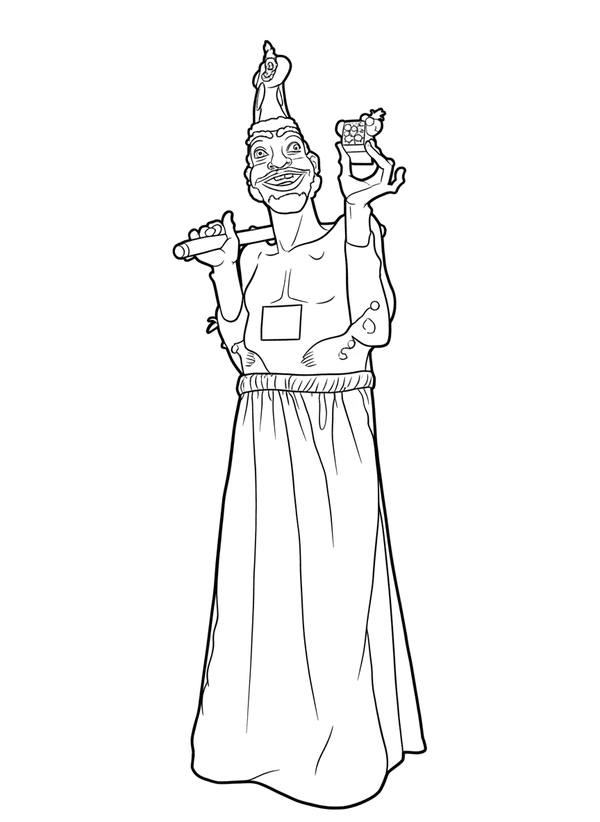 Gegantó de l'Associació de Comerciants d'Olot