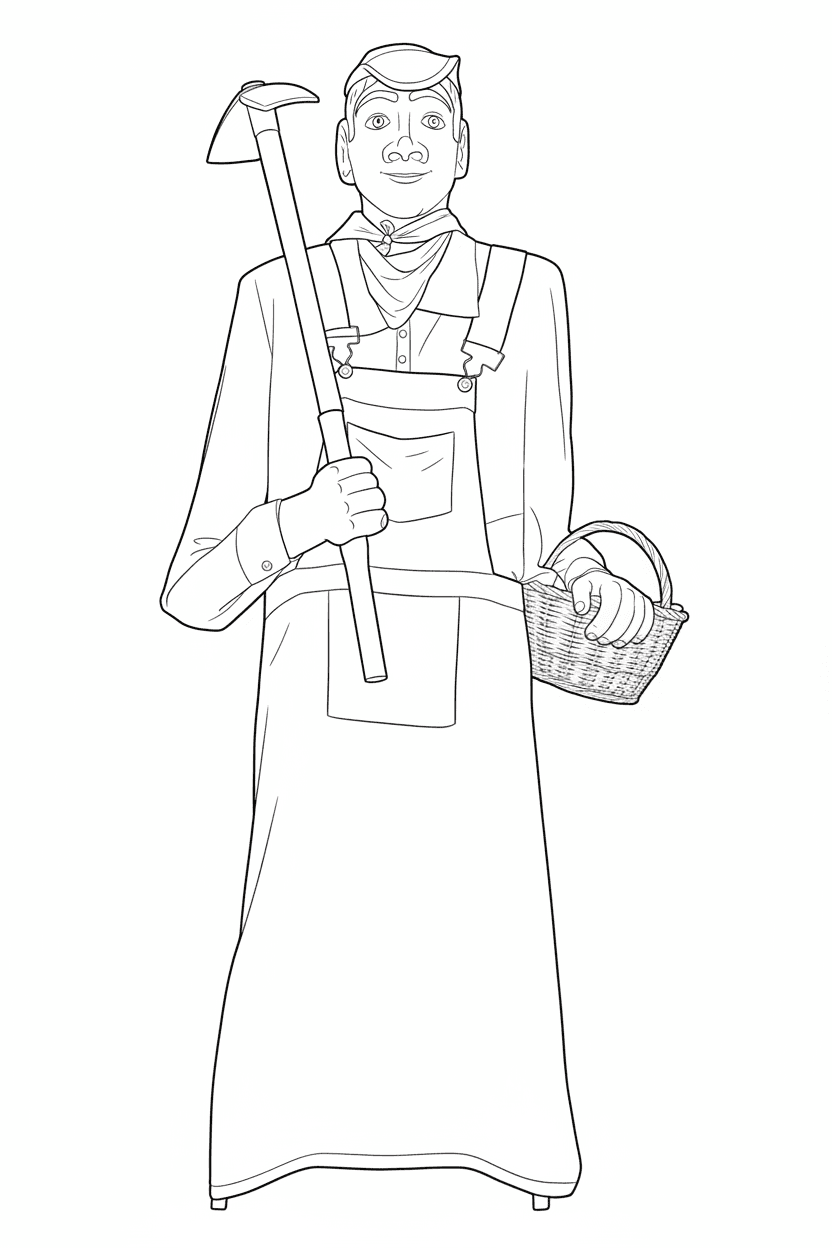 Gegantó de l'escola Arc Iris de Barcelona