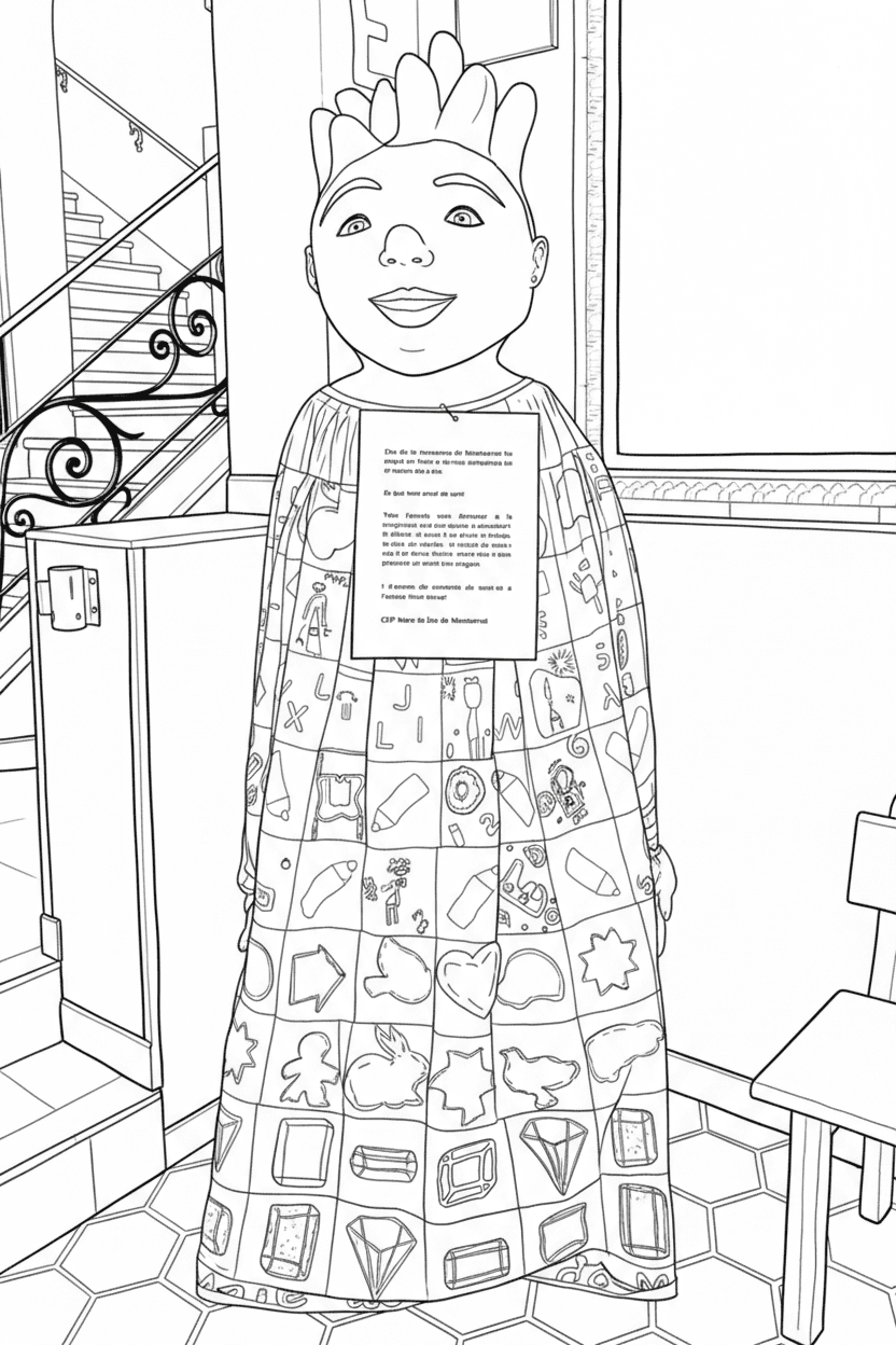 Gegantó del CEIP Mare de Déu de Montserrat de Malgrat de Mar