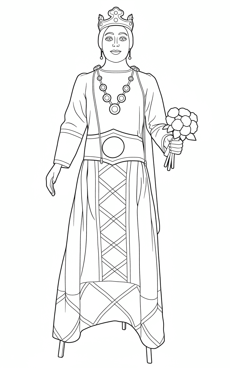 Gegantona Blanca dels Joves Geganters de Manresa