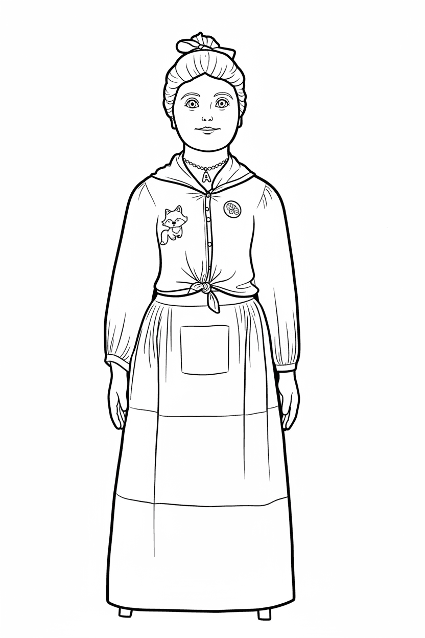 Gegantona de l'escola Àgora de Barcelona