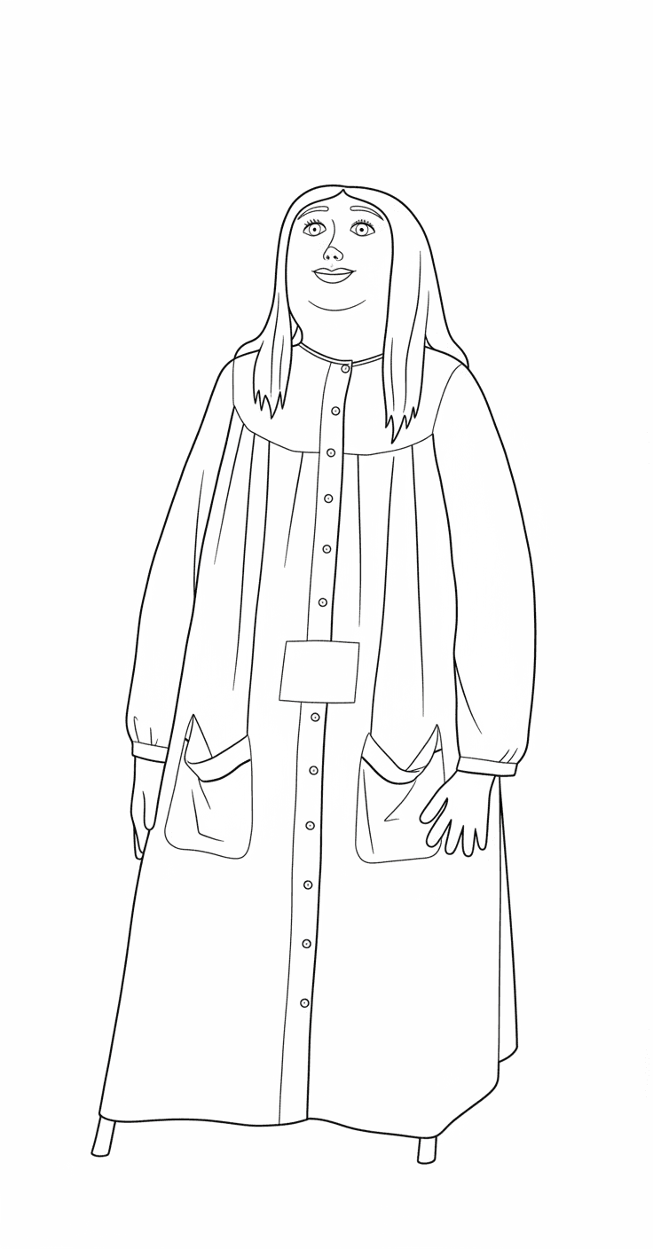 Gegantona de l'escola el Turó de Mataró