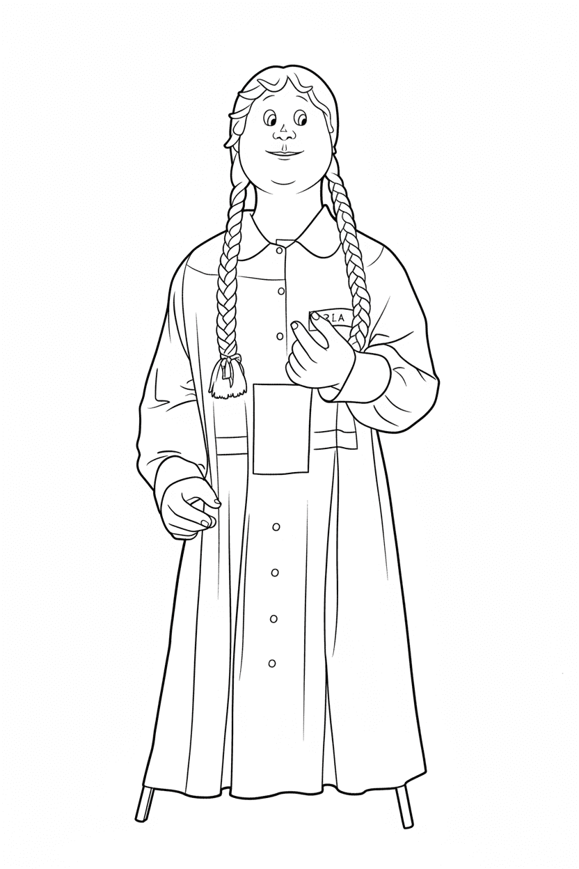 Gegantona de l'Escola Pia Sant Antoni