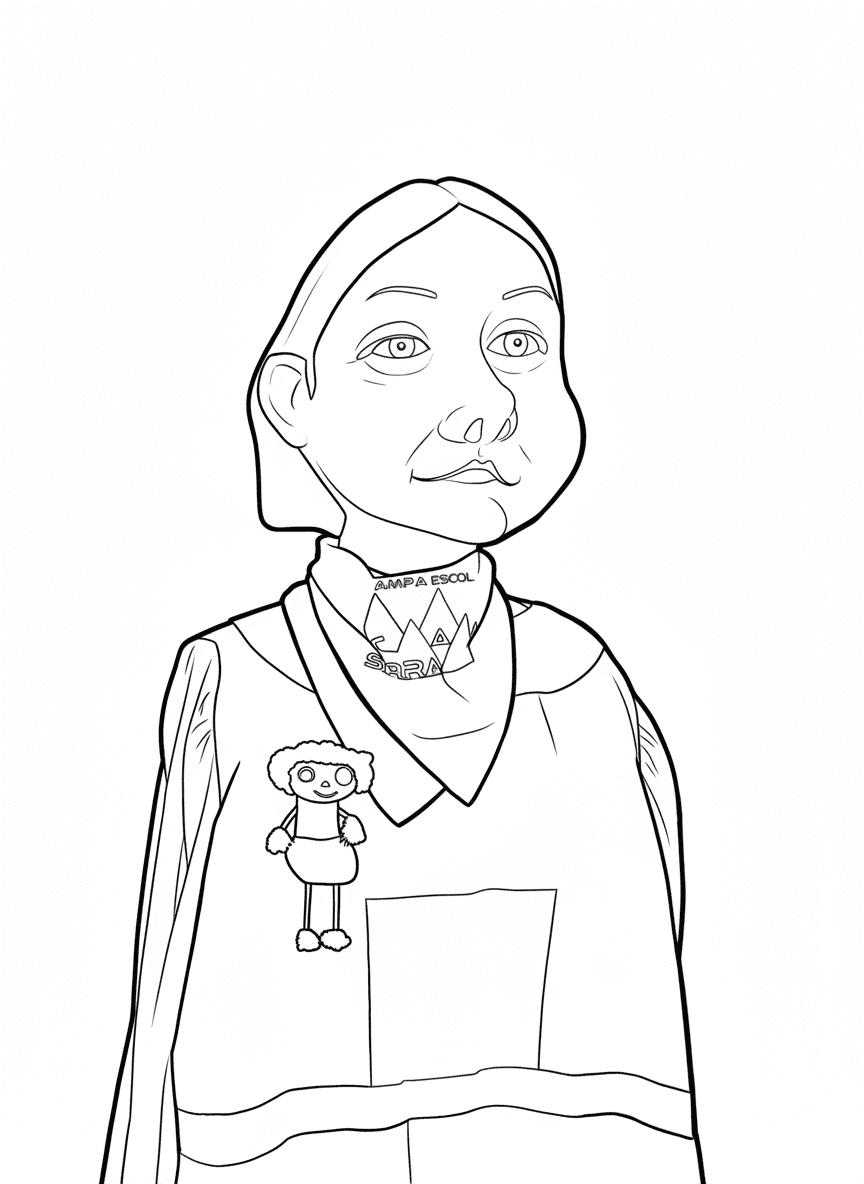 Gegantona Farigoleta de l'escola Can Serra