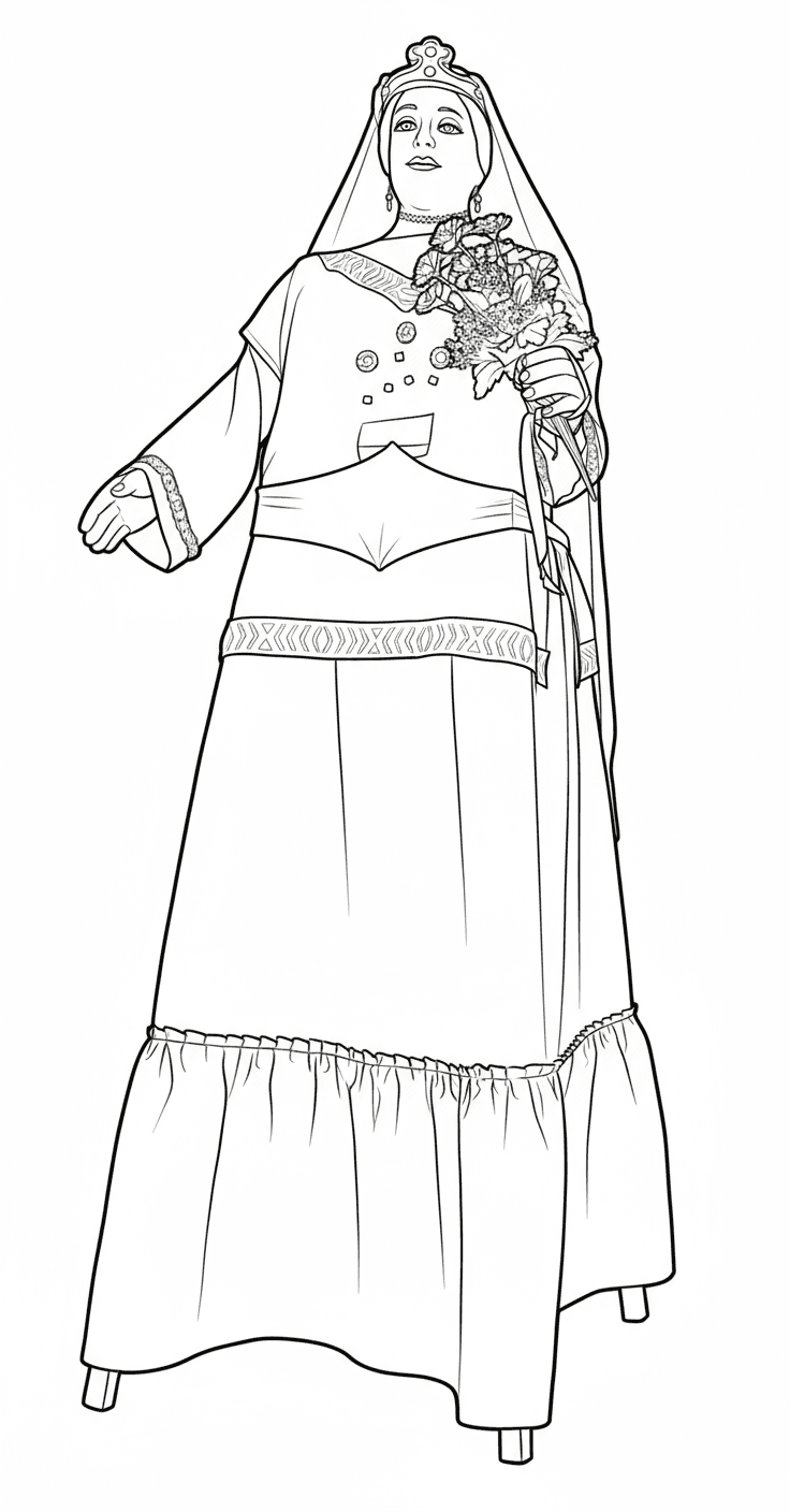 Gegantona Laia dels Joves Geganters de Manresa