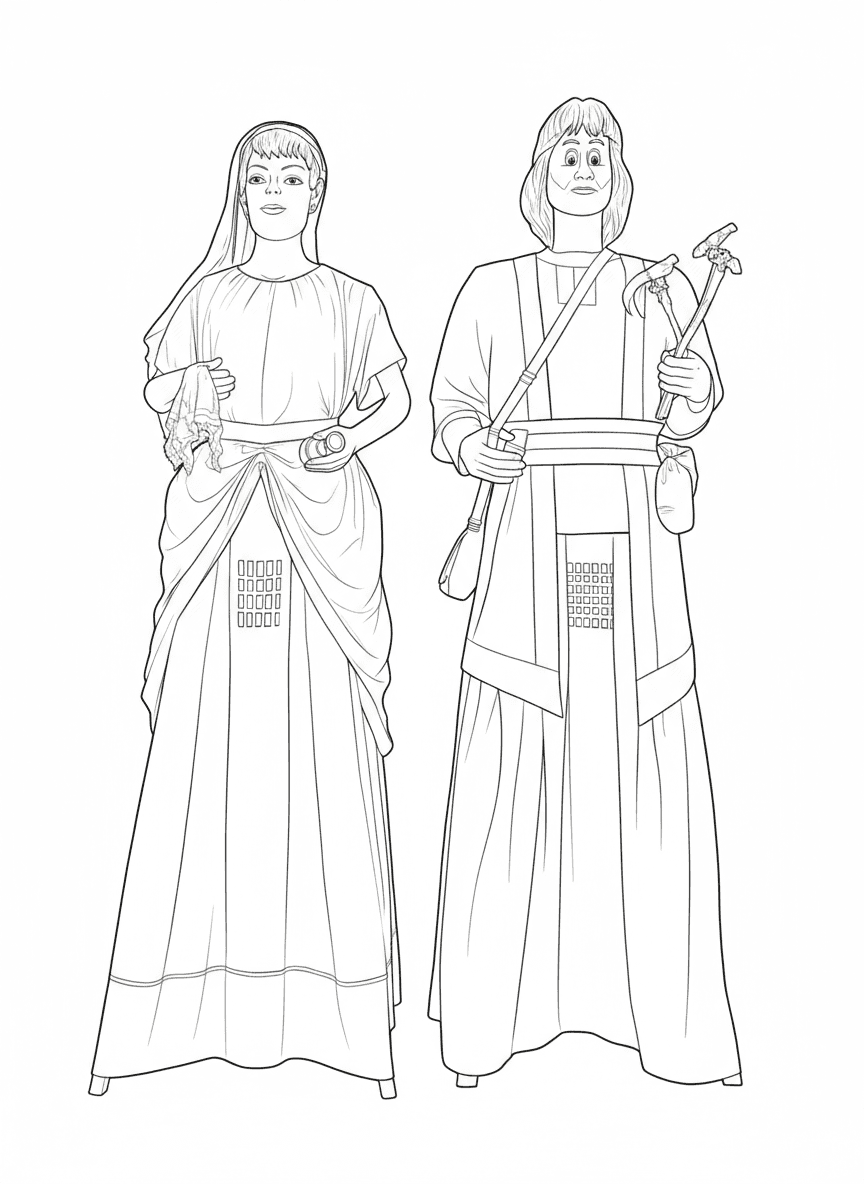 Gegantons de Caldes de Malavella (Seclina i Maurici)