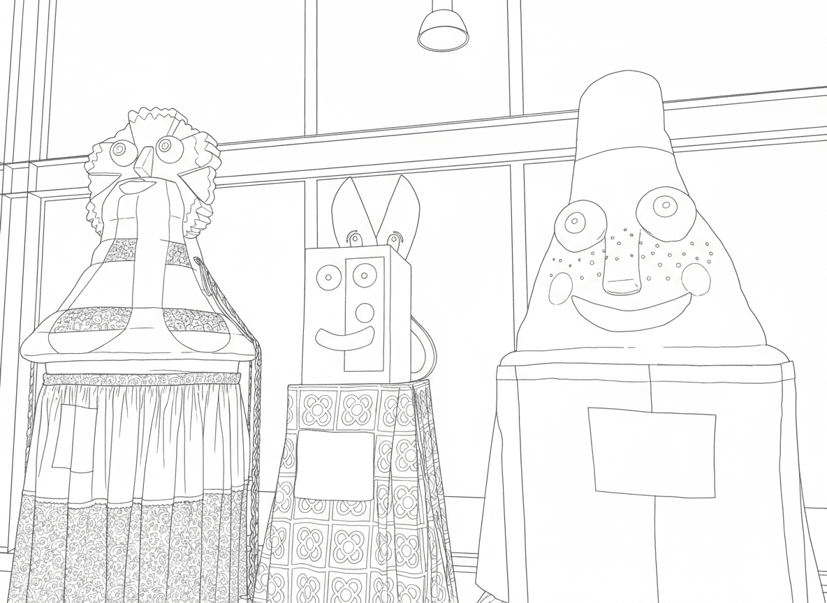 Gegantons de l'escola Sagrada Família de Barcelona