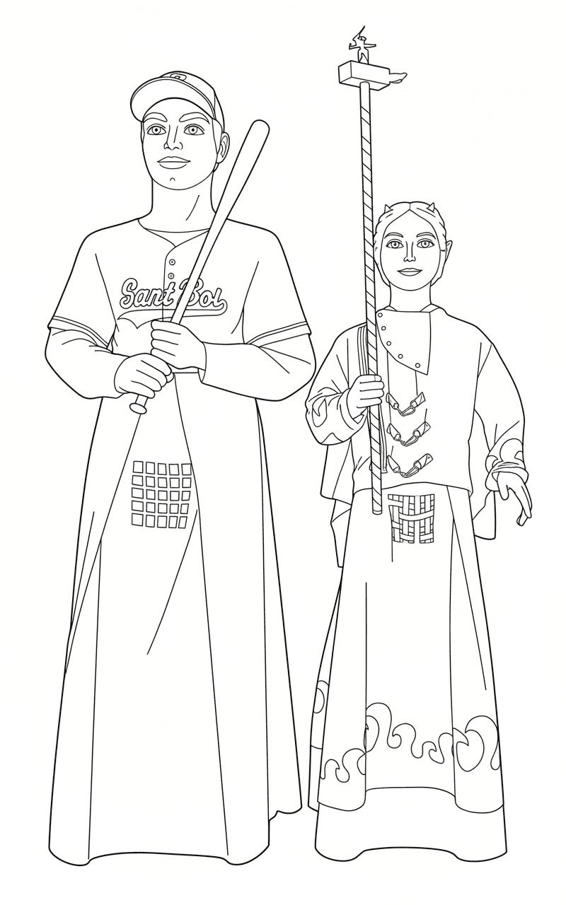 Gegantons del Barri de Casablanca de Sant Boi de Llobregat