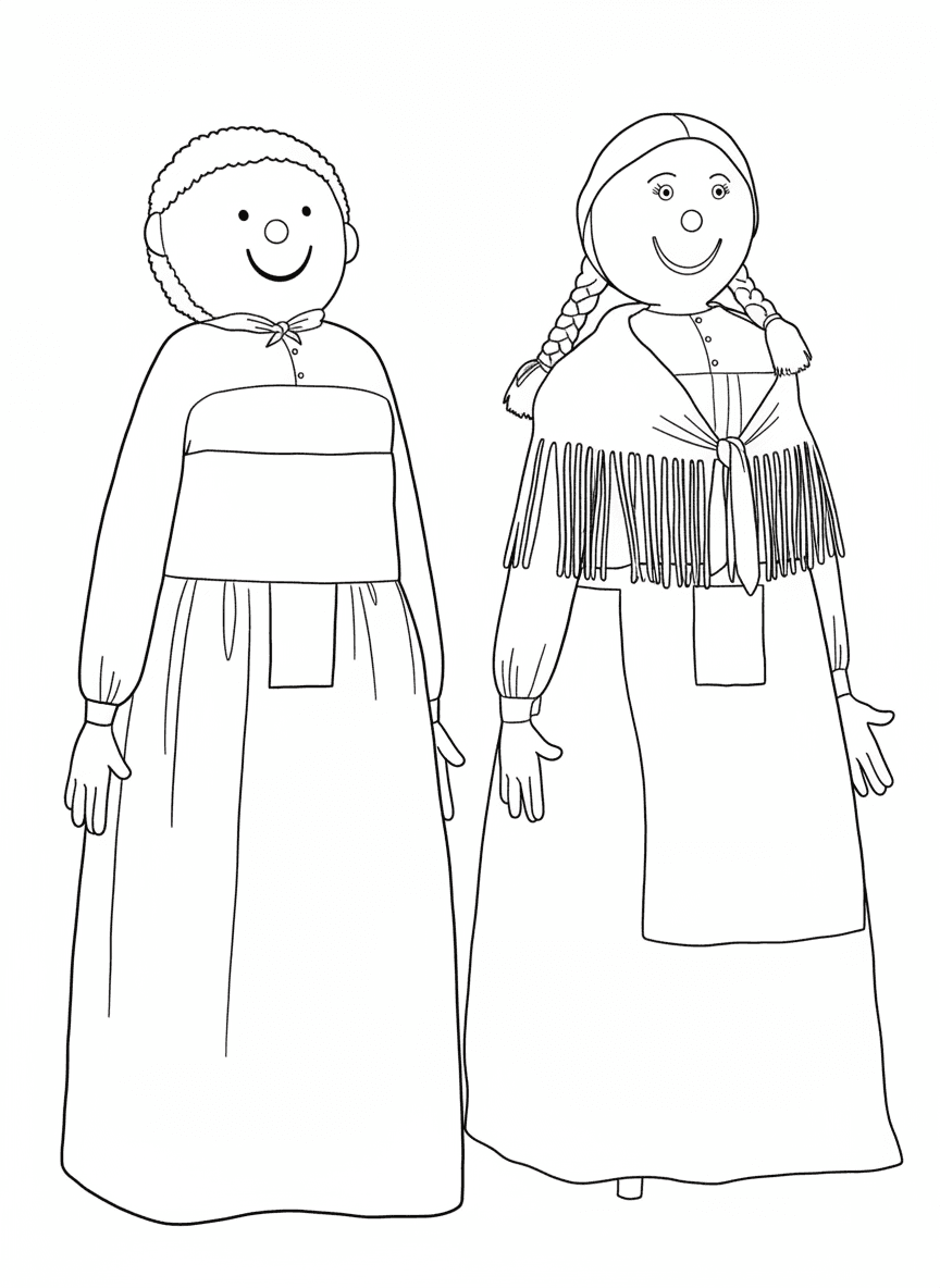 Gegantons Pau i Anna de Benicarló