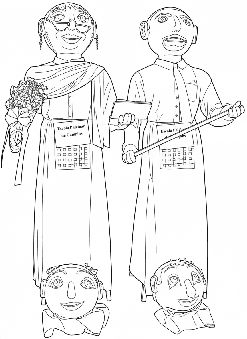 Gegants de l'Escola l'Alzinar de Campins