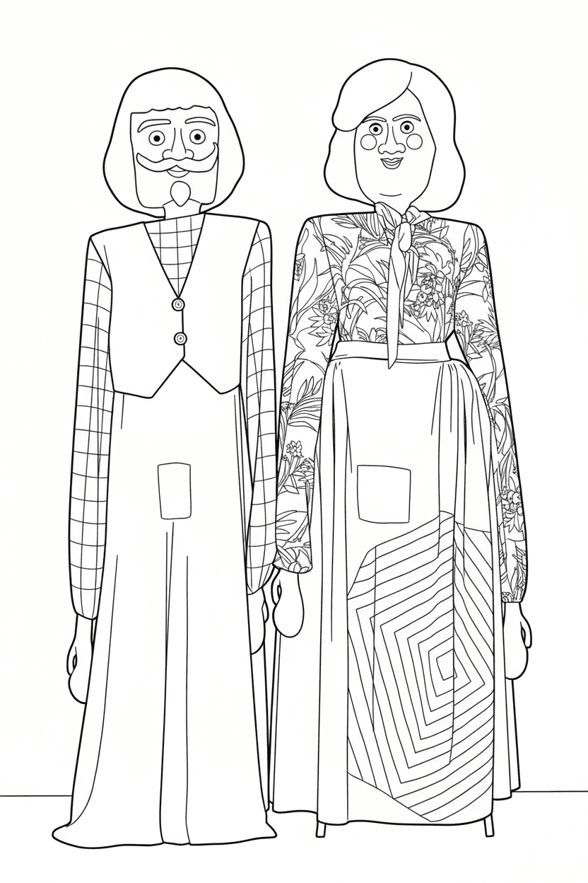 Gegants de l'escola Sant Felip Neri de Barcelona