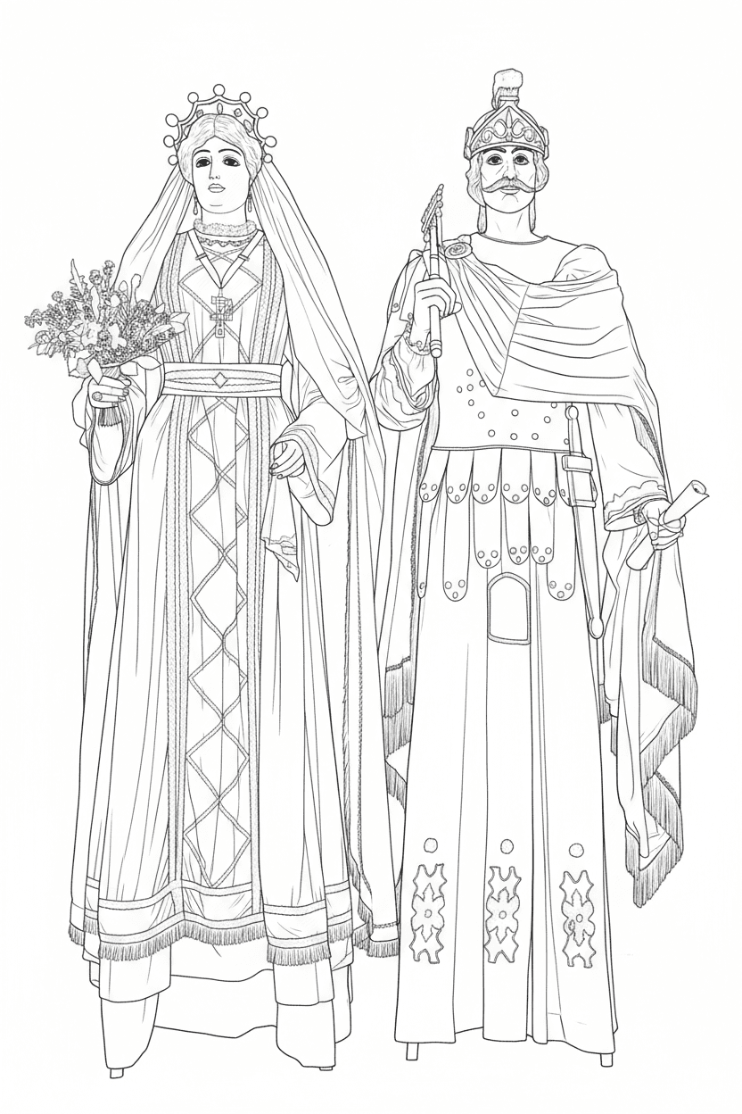 Gegants de Sant Roc, o vells, de la Plaça Nova