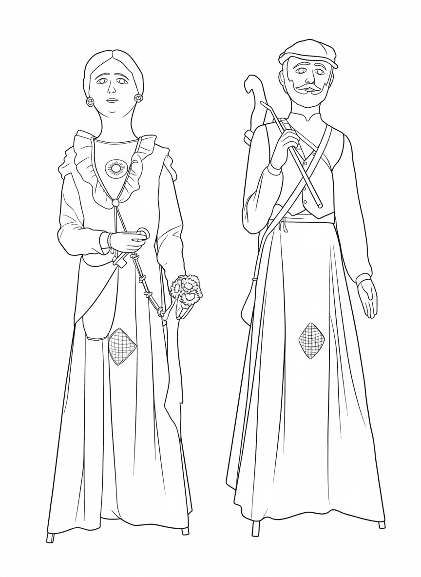 Gegants del Pla de Santa Maria