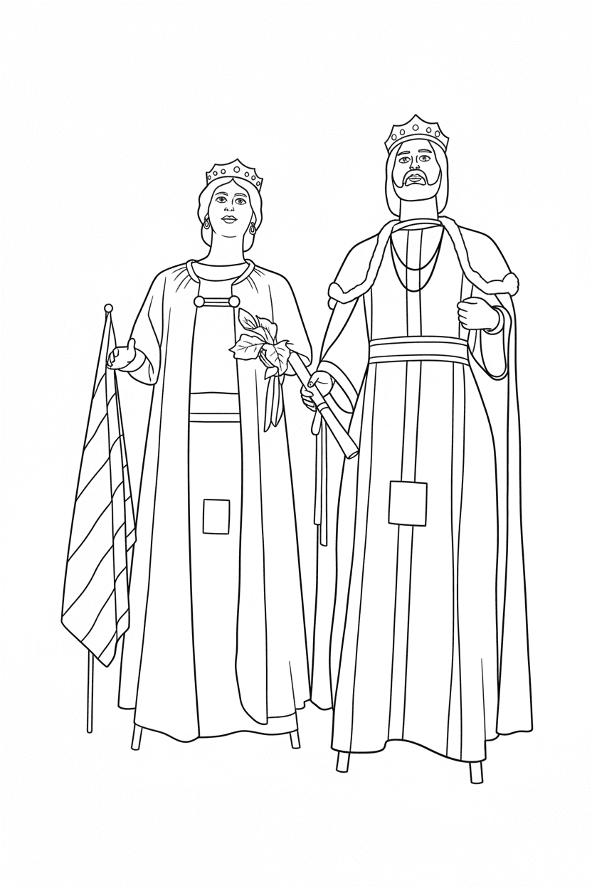 Gegants grans del Grup Cultural Garrigues