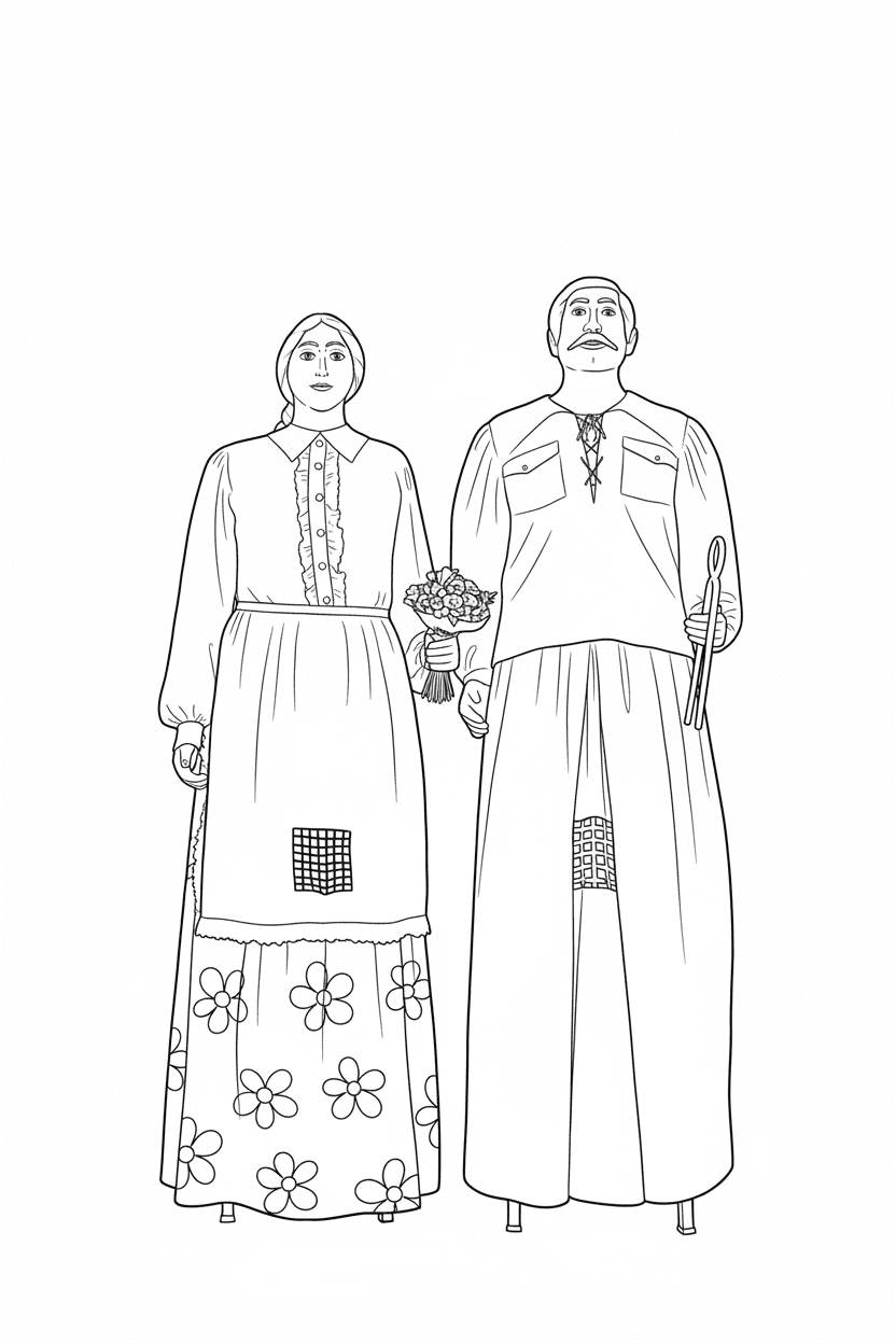 Gegants nous del barri de Sant Josep de l'Hospitalet de Llobregat (originals)