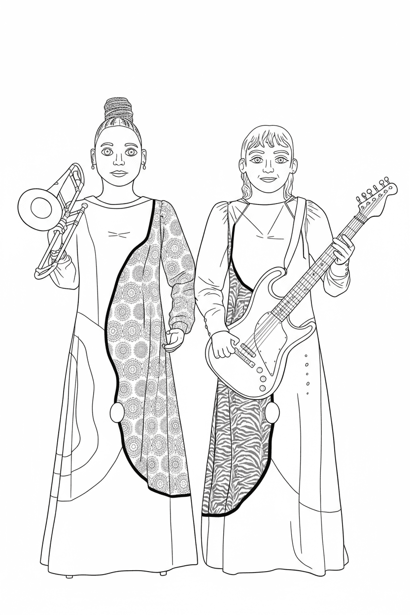 Gegantes Chimamanda i Maria de Solsona