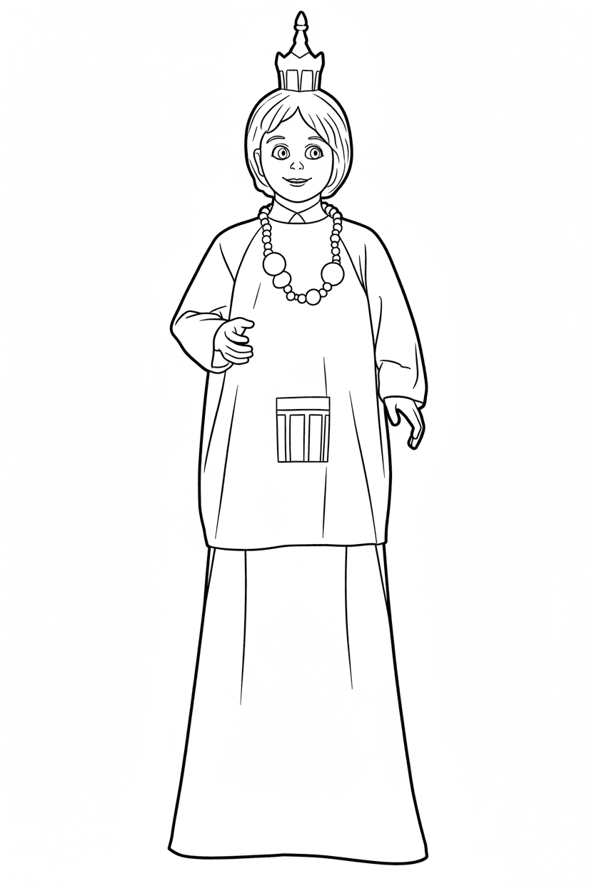 Gegantona de l'escola Projecte de Barcelona