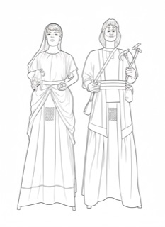 Gegantons Maurici i Seclina de Caldes de Malavella
