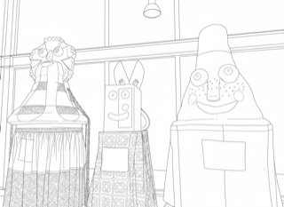 Gegantons de l'escola Sagrada Família de Barcelona