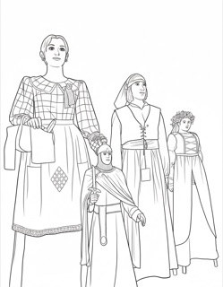 Gegants de l'Associació Cultural de Monistrol