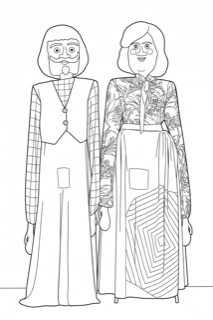 Gegants de l'escola Sant Felip Neri de Barcelona