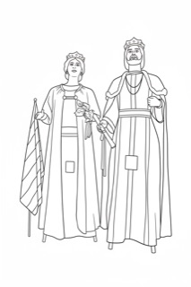 Gegants grans del Grup Cultural Garrigues
