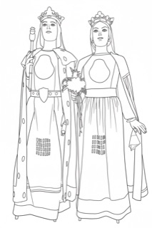 Gegants vells de Sant Quintí de Mediona