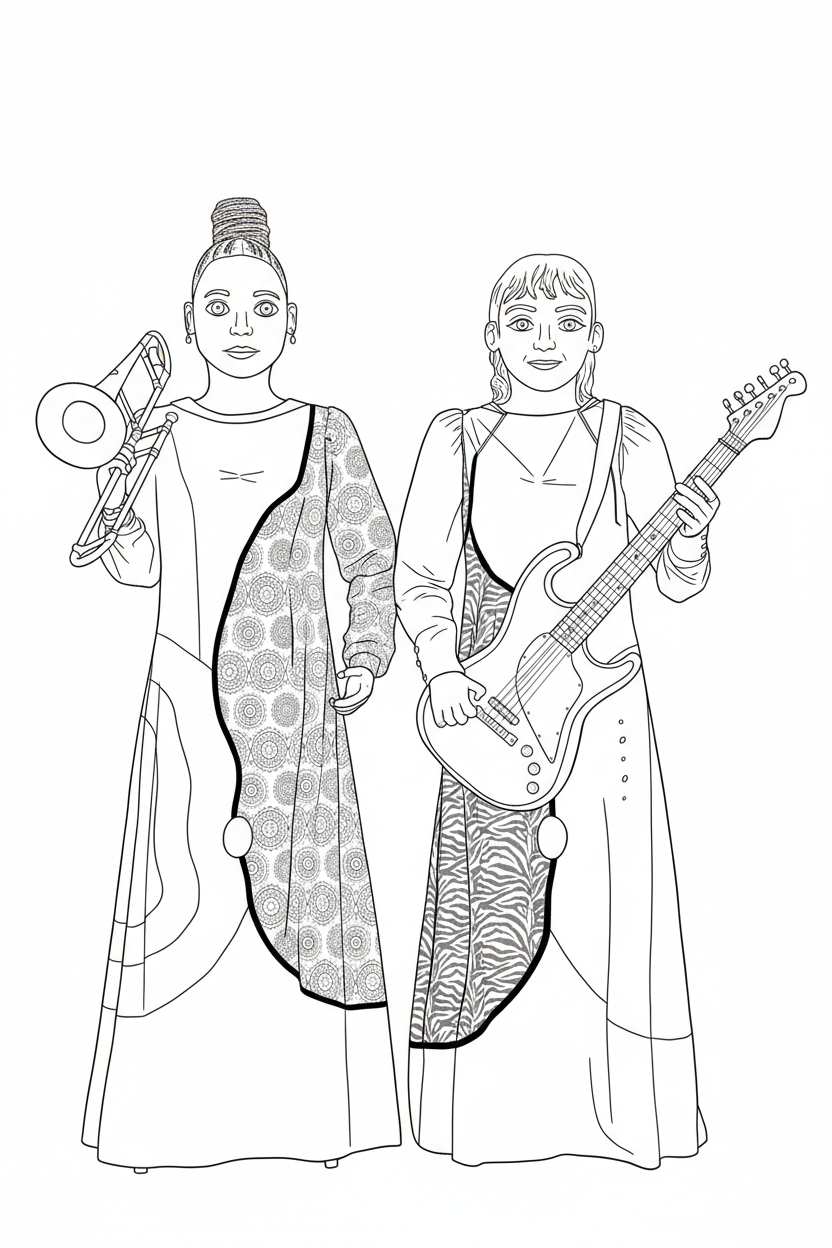 Gegantes Chimamanda i Maria de Solsona