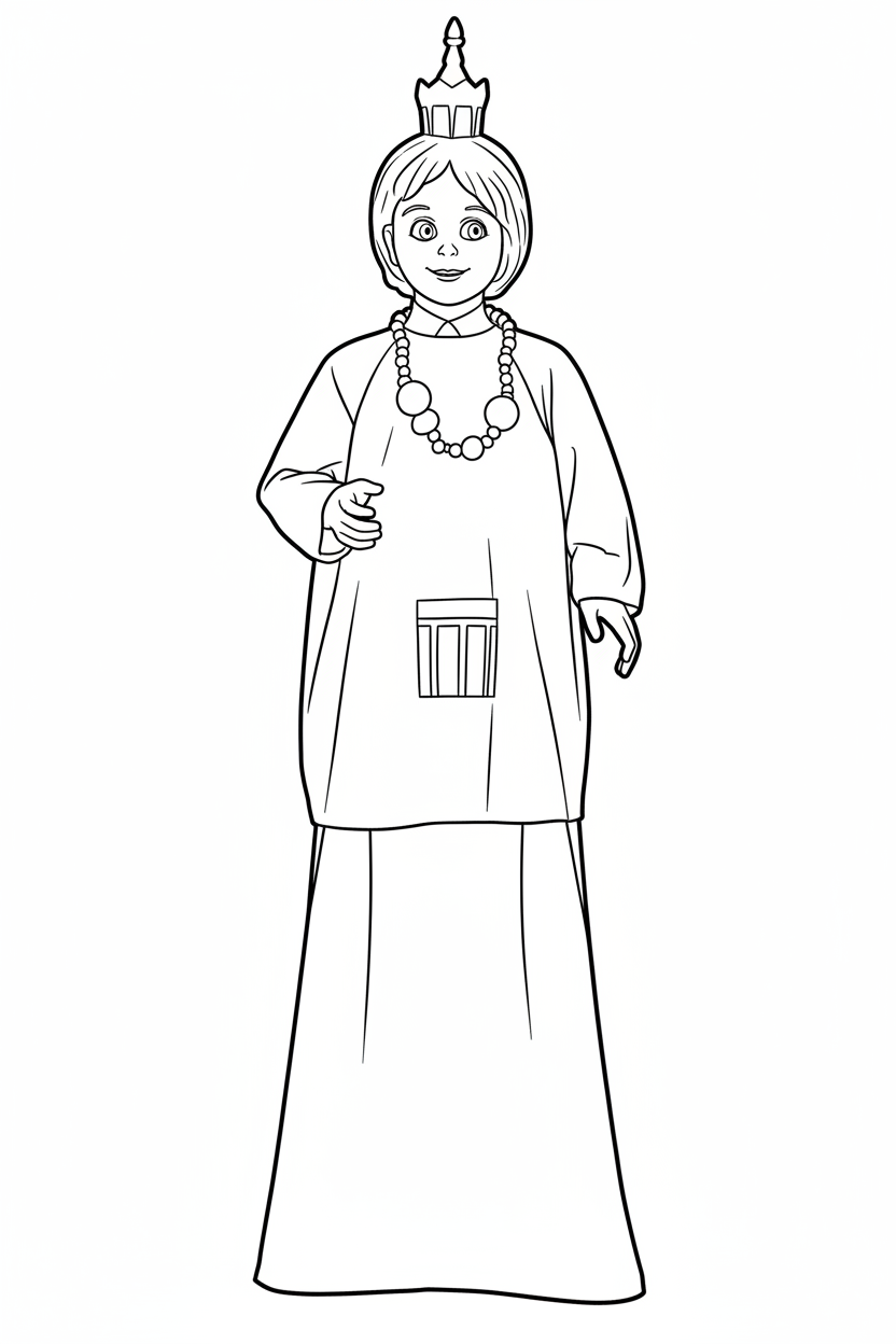 Gegantona de l'escola Projecte de Barcelona