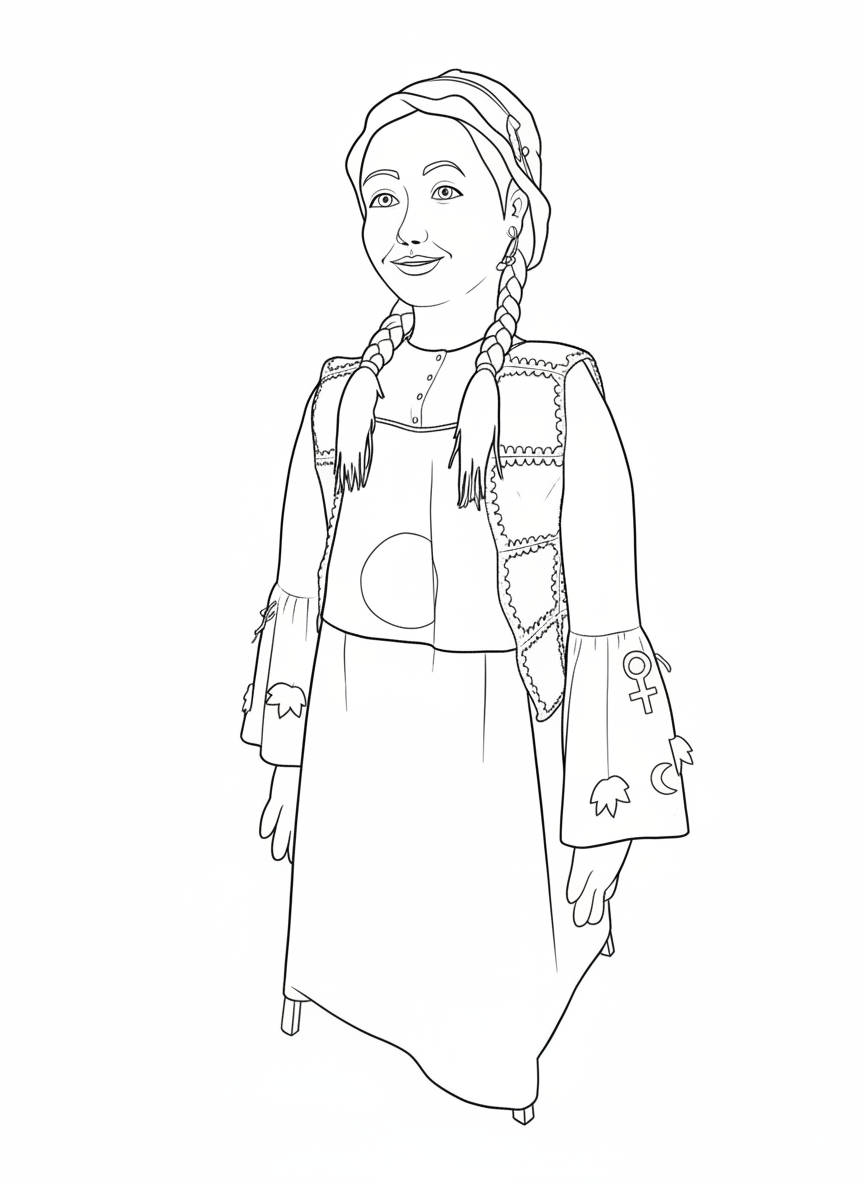 Gegantona Maria Mercè Marçal d'Ivars d'Urgell